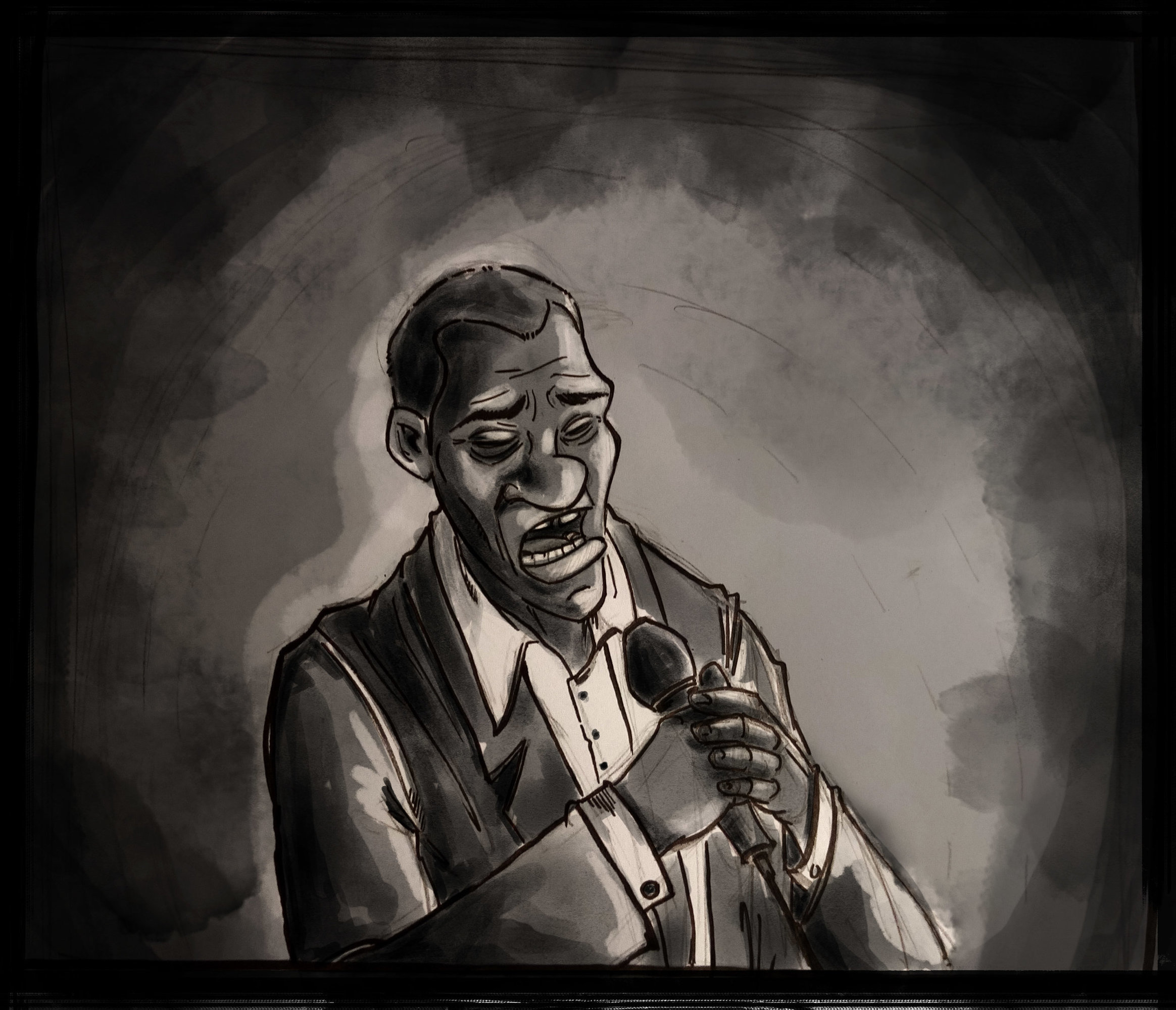 inktober day 6 husky.jpg