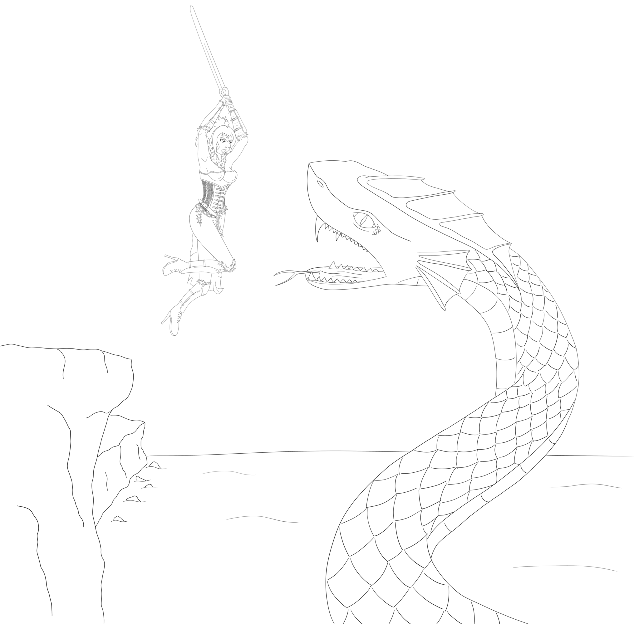 Guerriere VS serpent.png