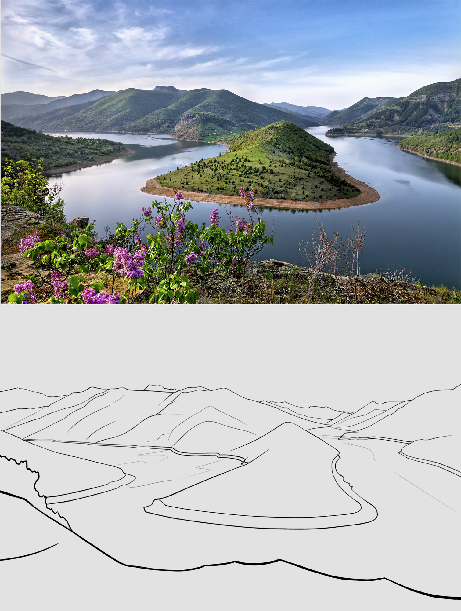 Exercice 1 Croquis paysage.png