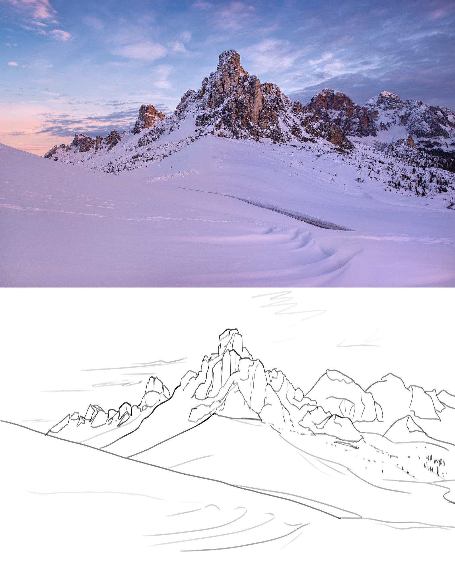 Exercice 5 - réalisez au moins 6 croquis montagne.jpg