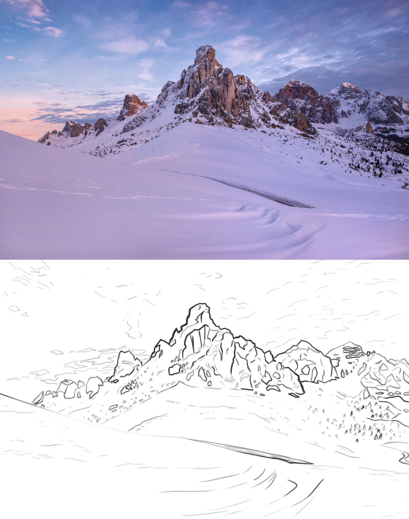 croquis paysage montagne neige.jpg