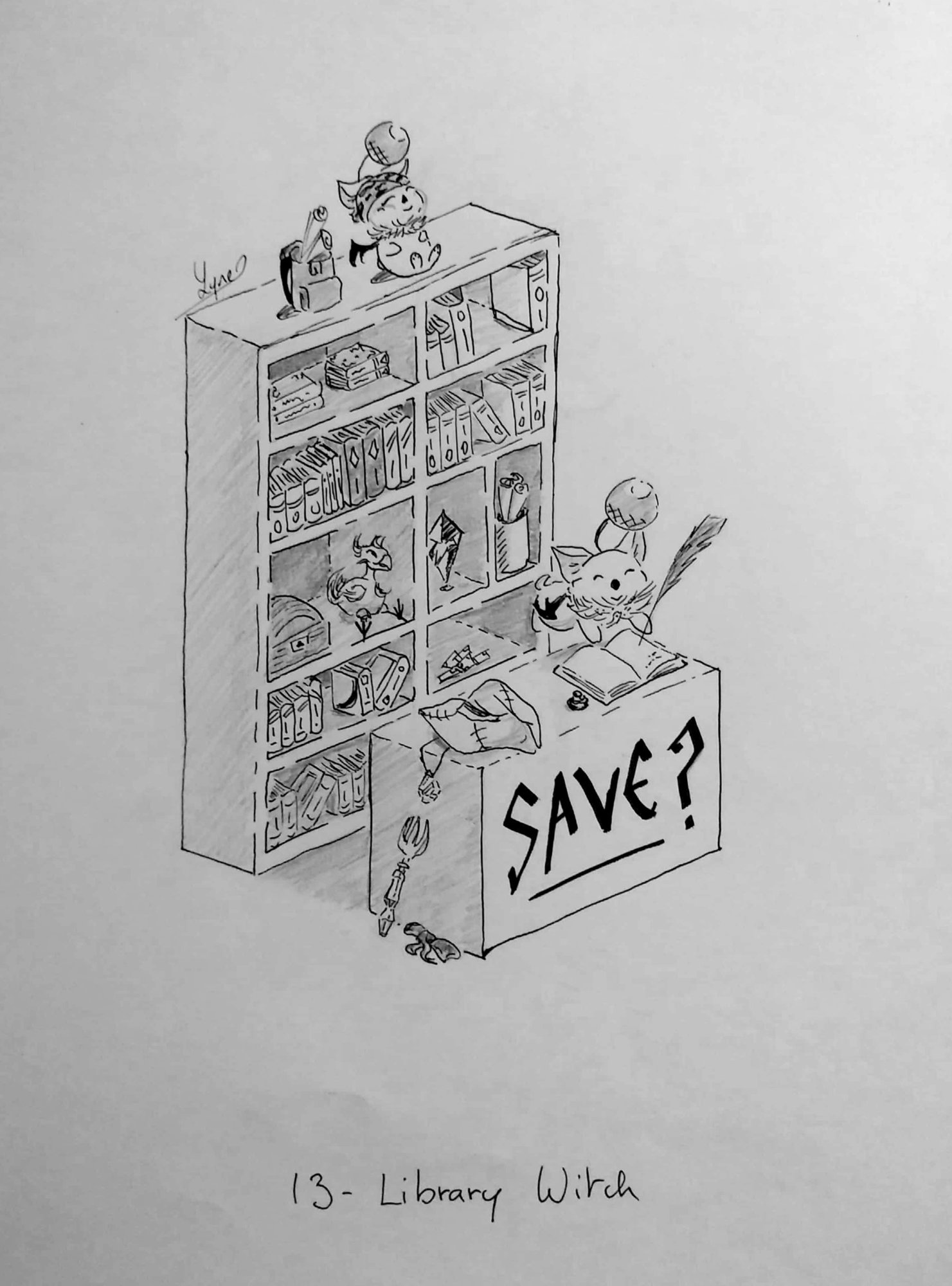 Inktober 2020 _ 13 - Library Witch.jpg