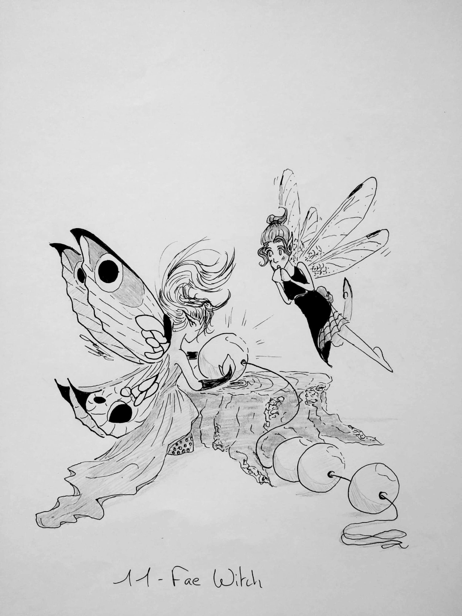 Inktober 2020 _ 11 - Fae Witch.jpg