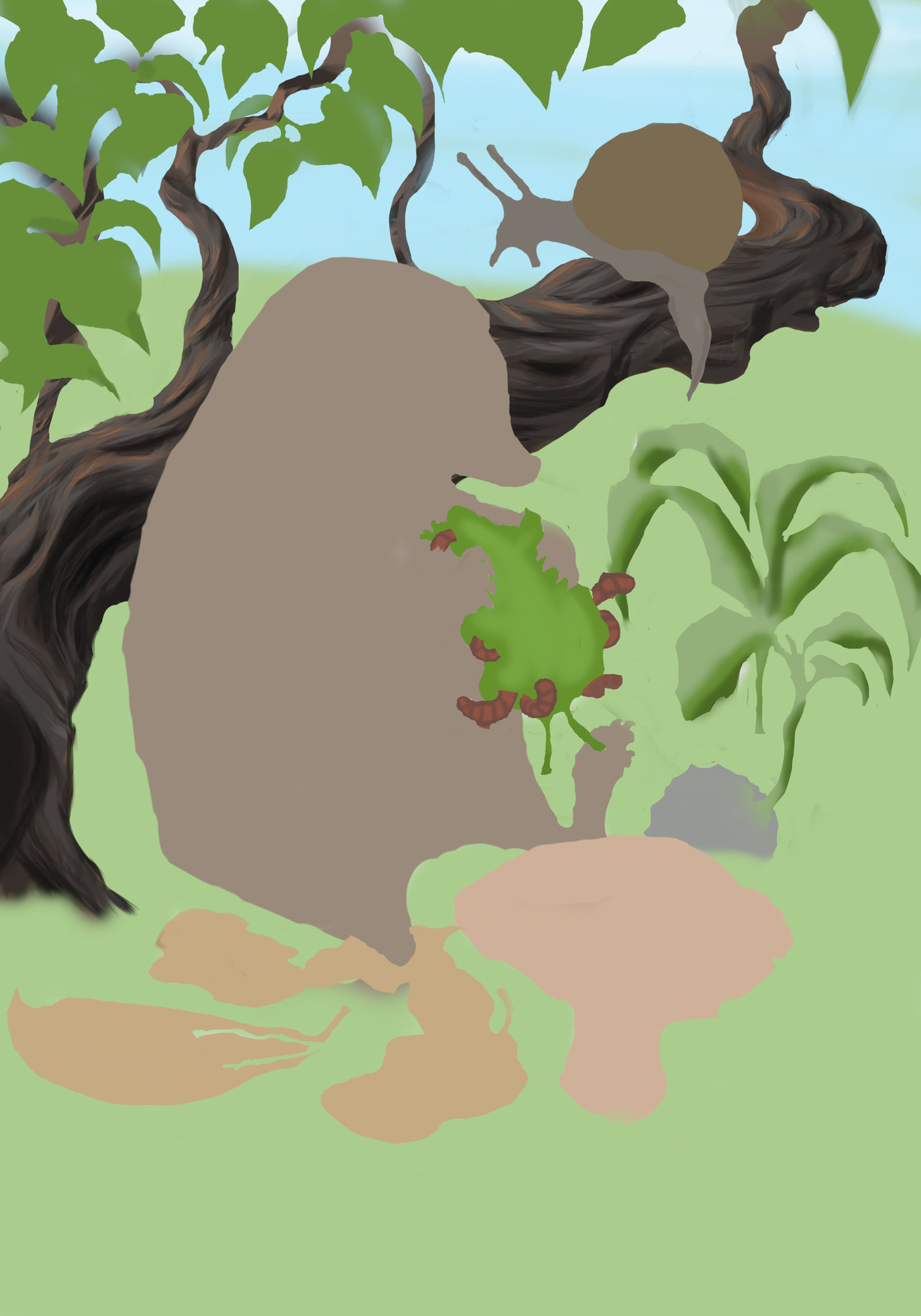 le hérisson en digital ARBRE 2.jpg