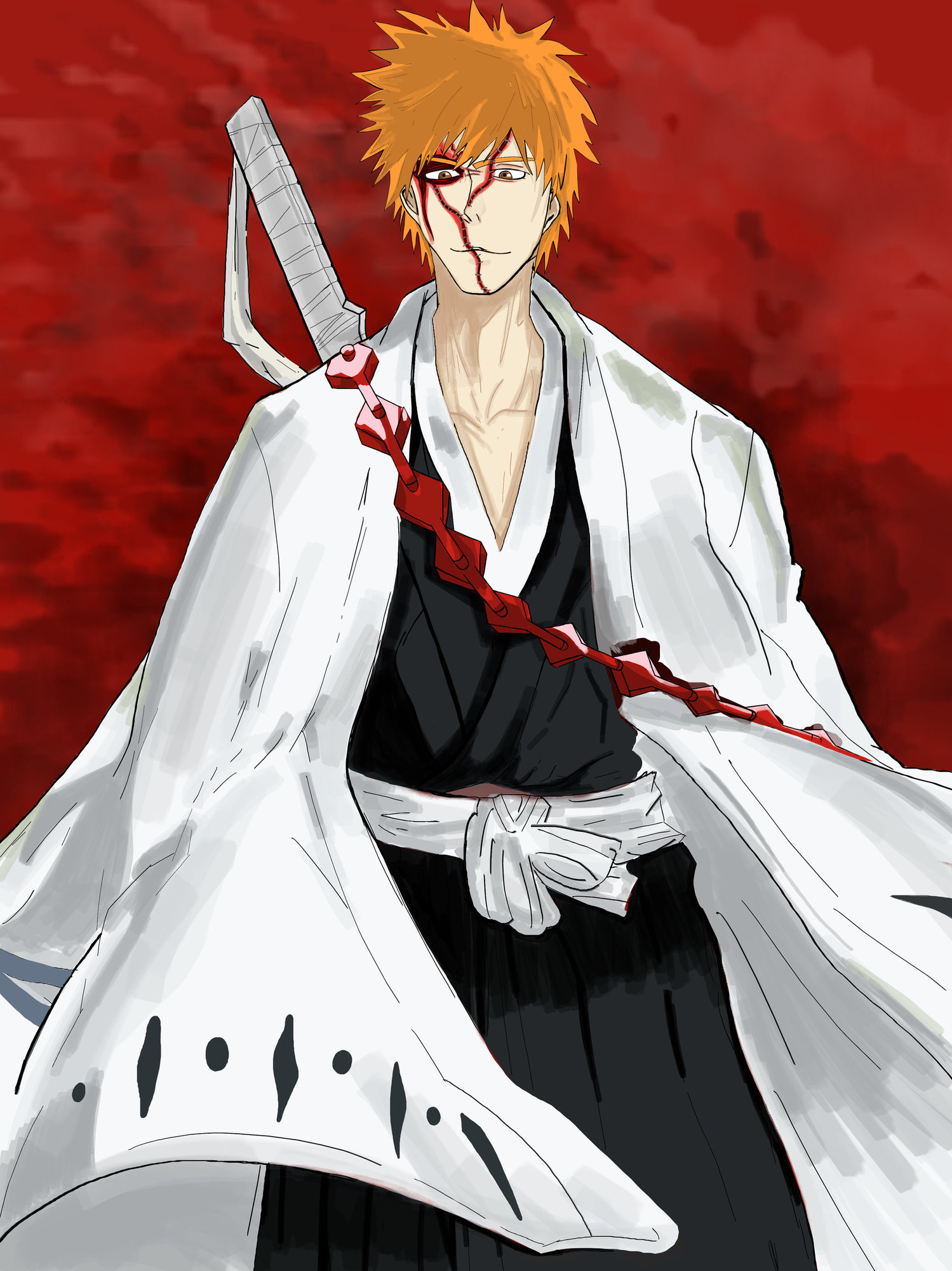 Inktober 8 ichigo chucky.jpg