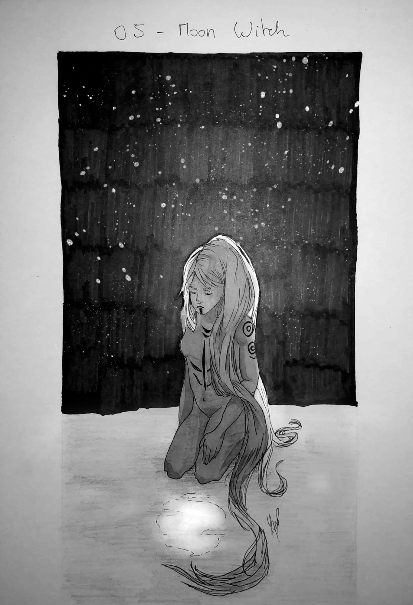 Inktober 2020 _ 05 - Moon Witch.jpg