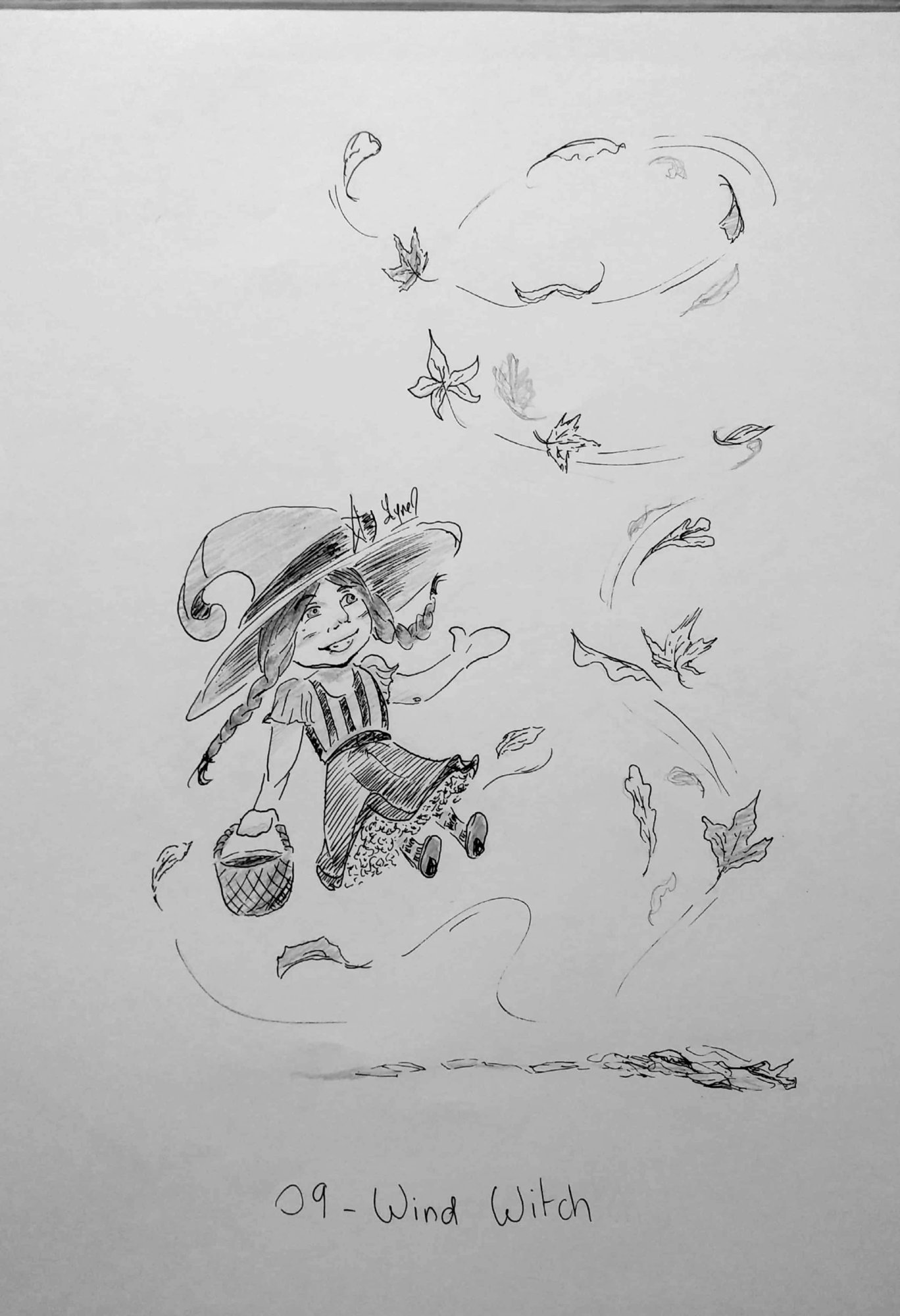 Inktober 2020 _ 09 - Wind Witch.jpg