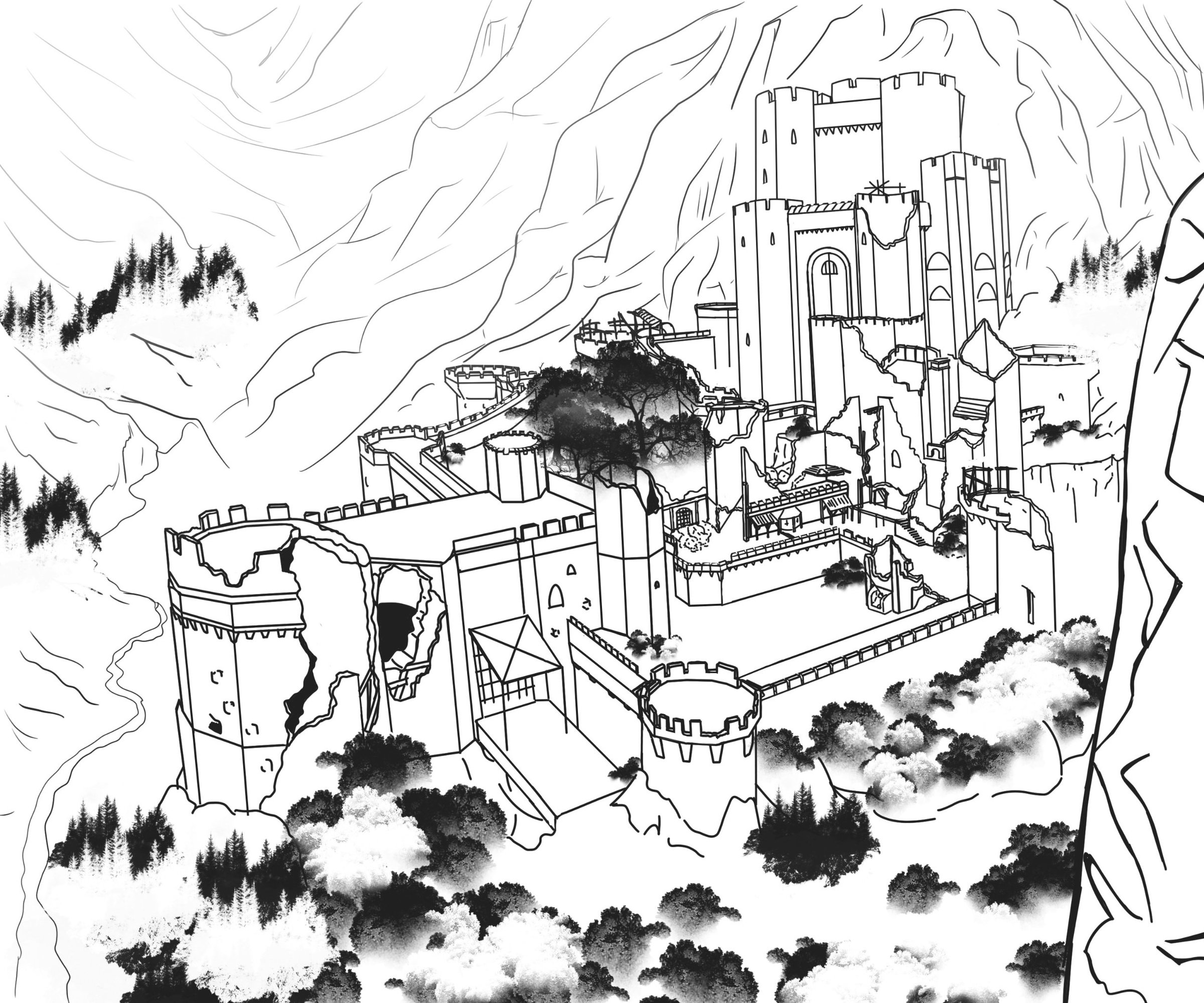 croquis kaer morhen.jpg