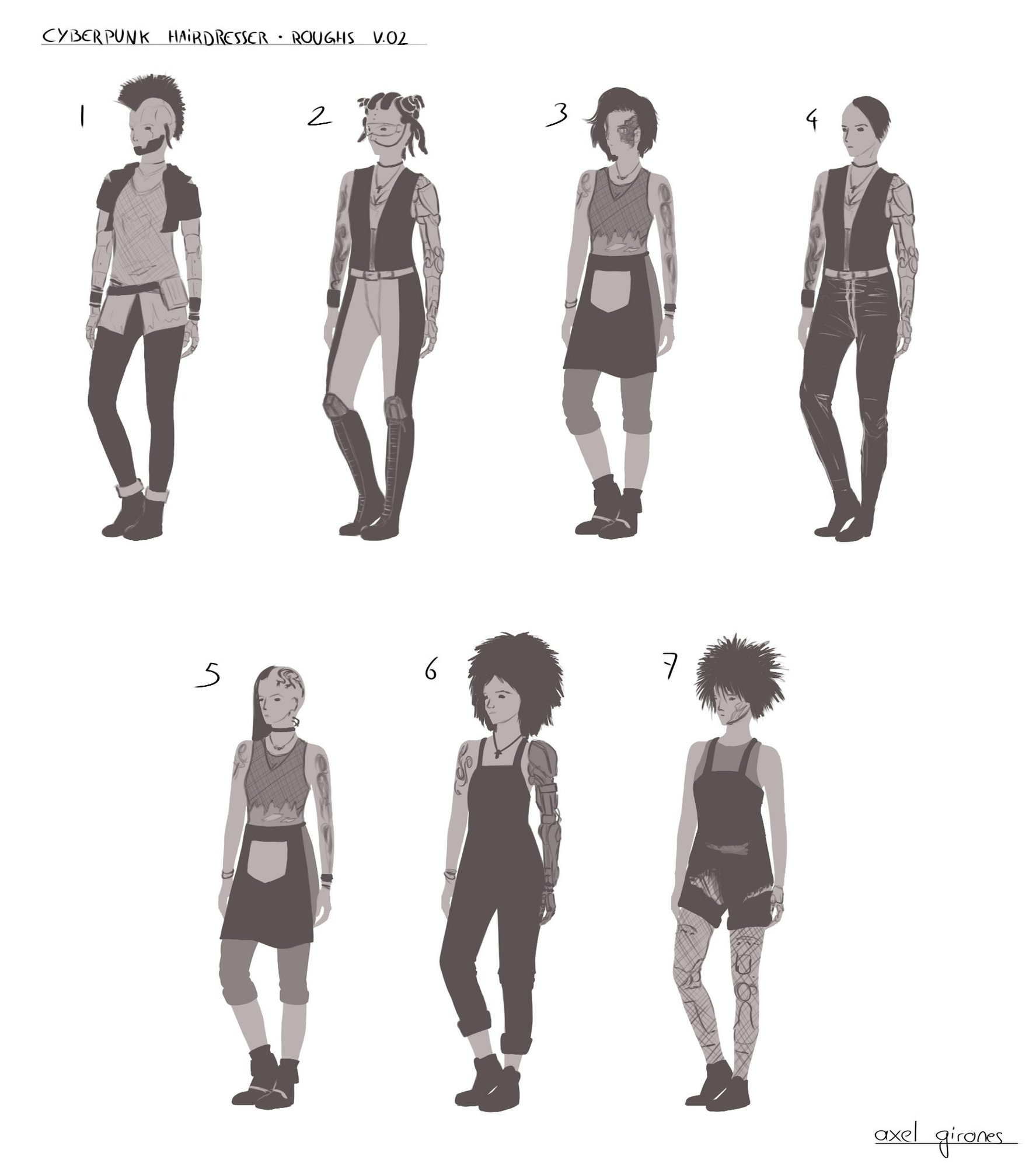 coiffeuse roughs v02