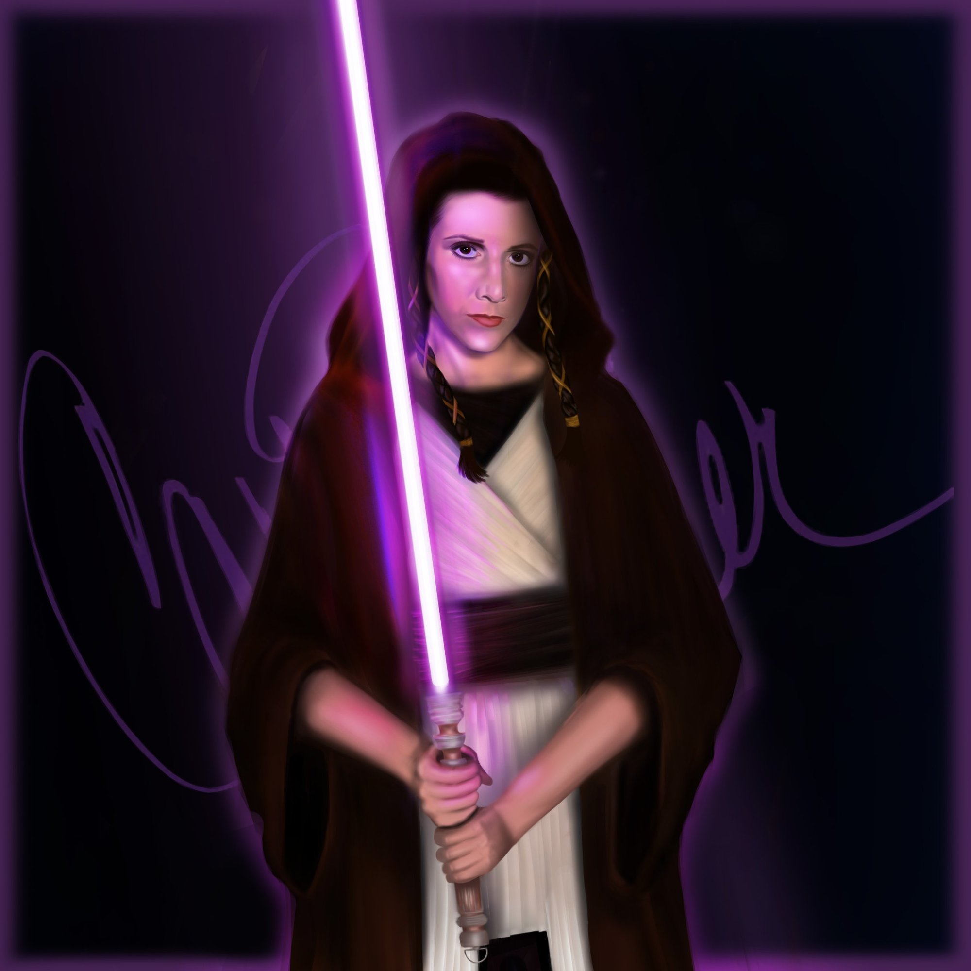Speed painting Carrie Fisher_violet.jpg