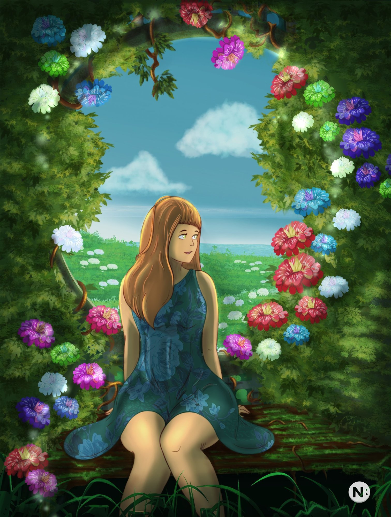 Afternoon in the flowers 3.jpg