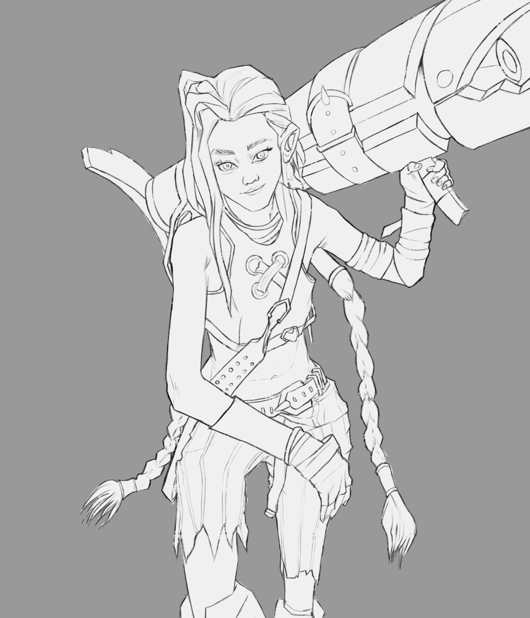 fanart jinx arcane croquis personnel.jpg