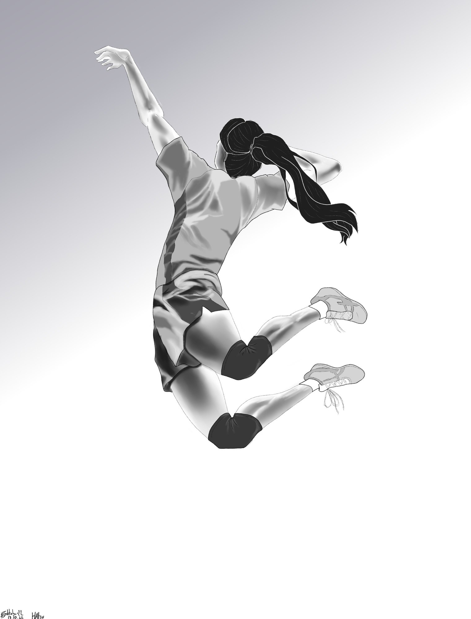 Inktober ponytail.jpg