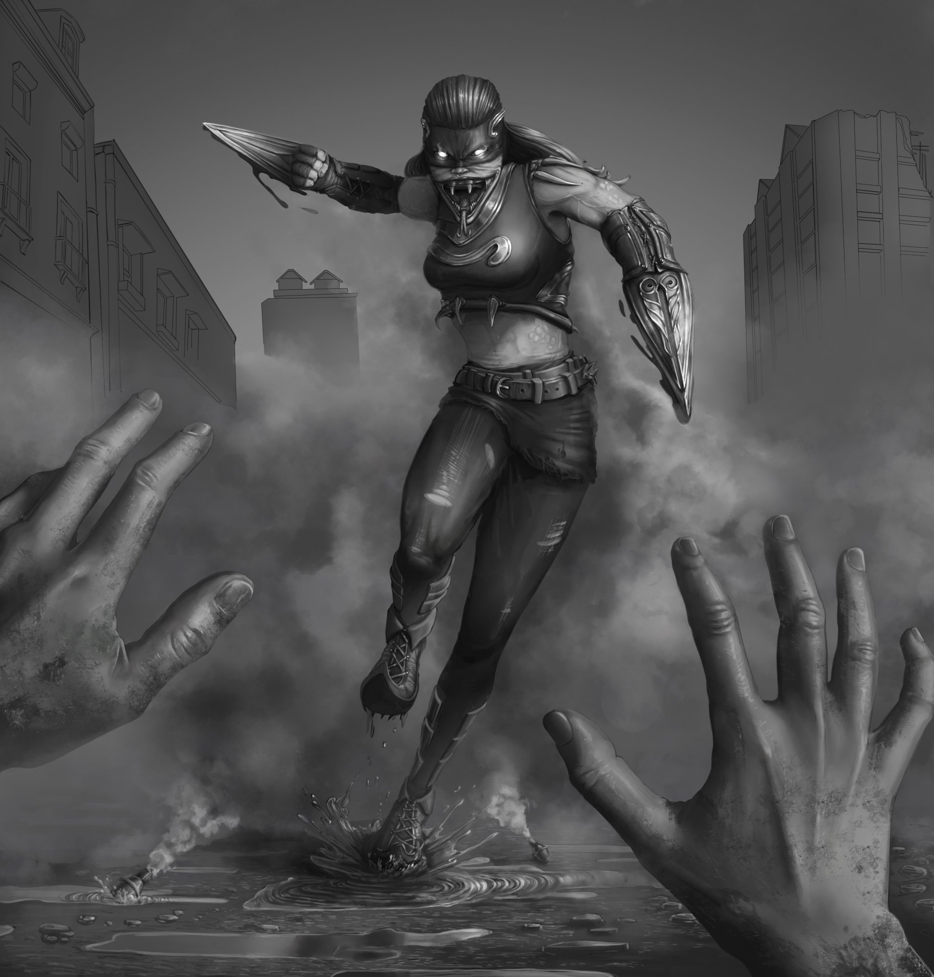 supervilain snake women fumée et sol 2.jpg