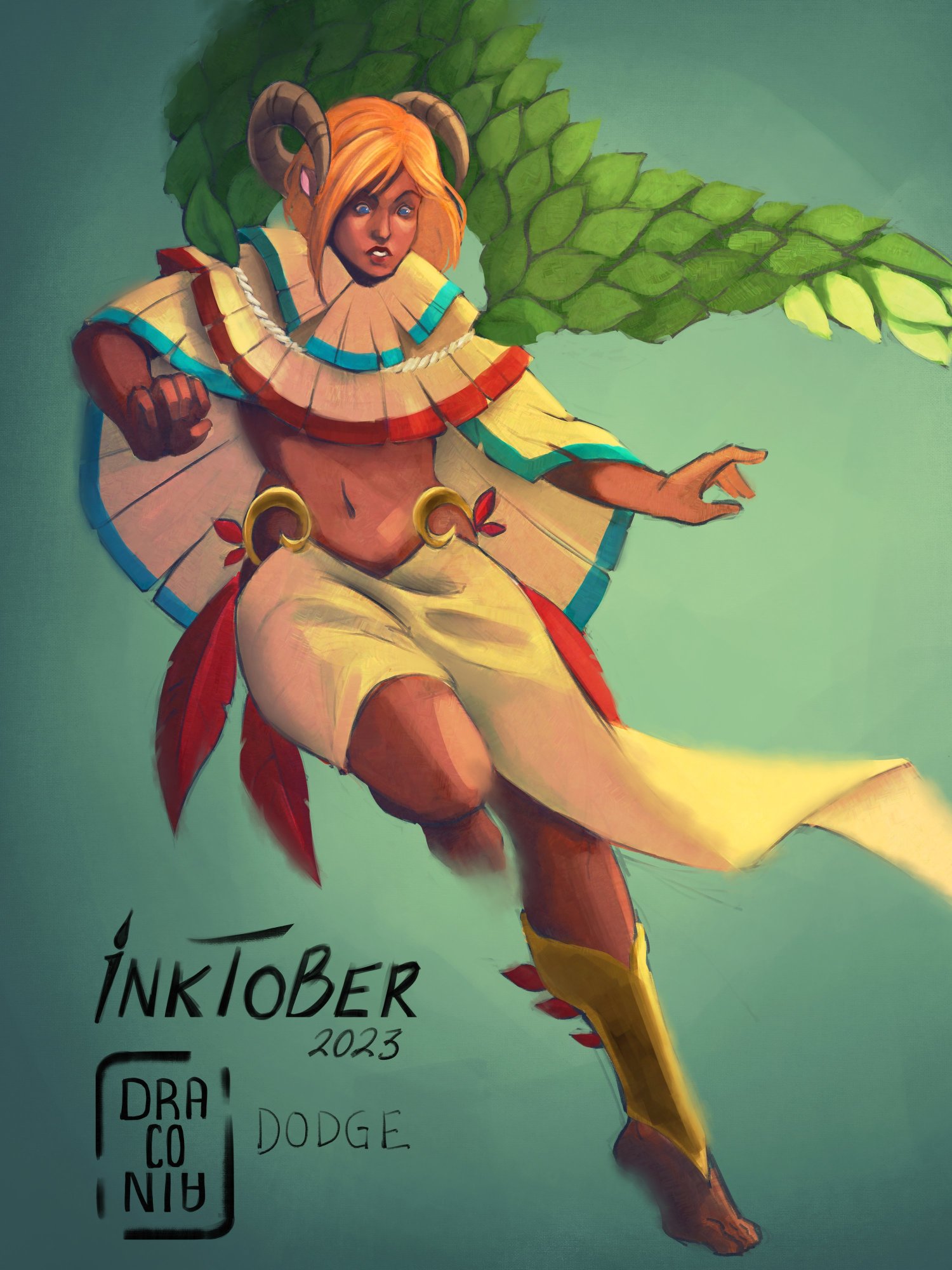 Inktober 4 dodge.jpg