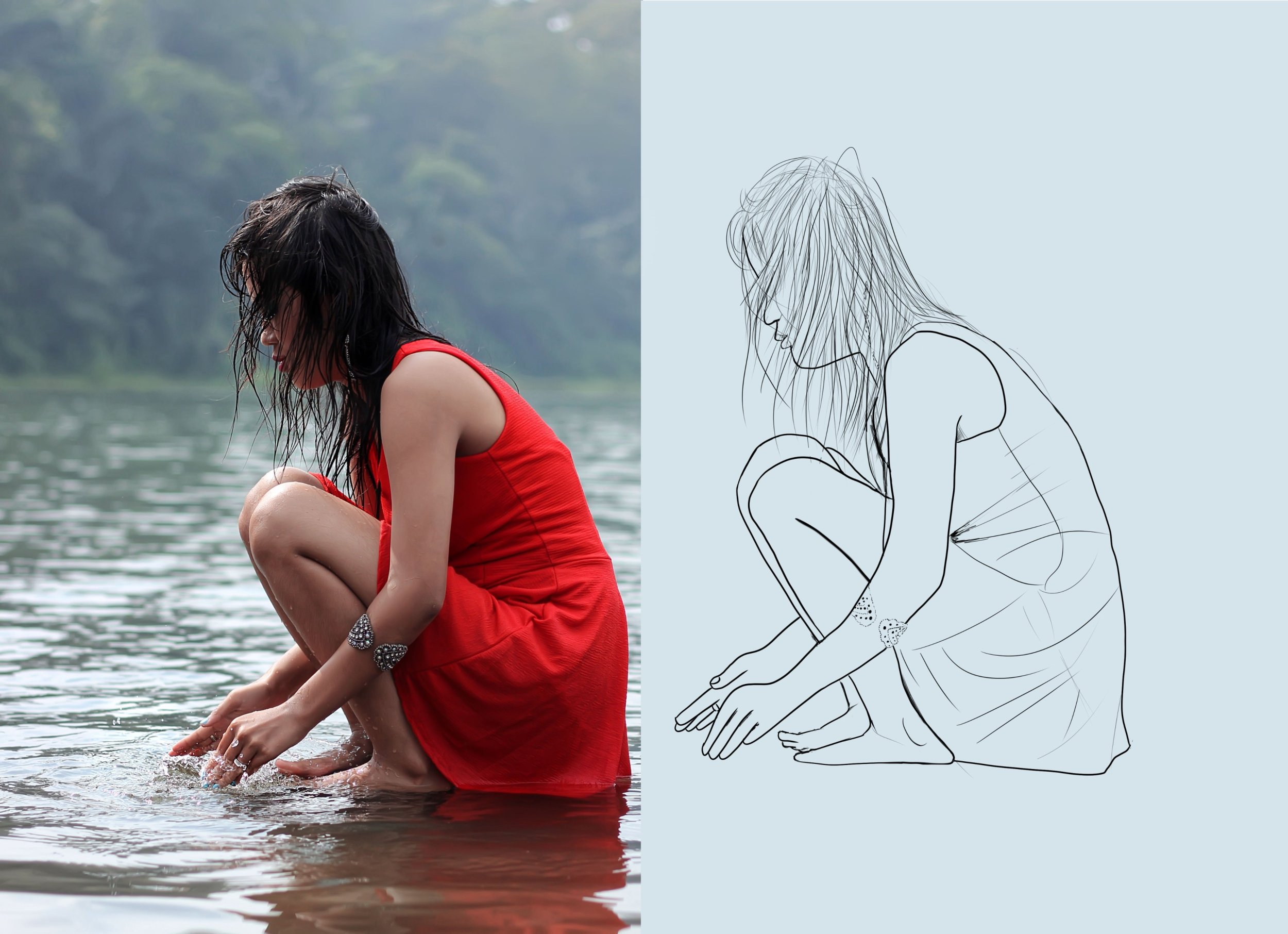 Exercice 5 - Jeune femme au bord de l'eau.jpg