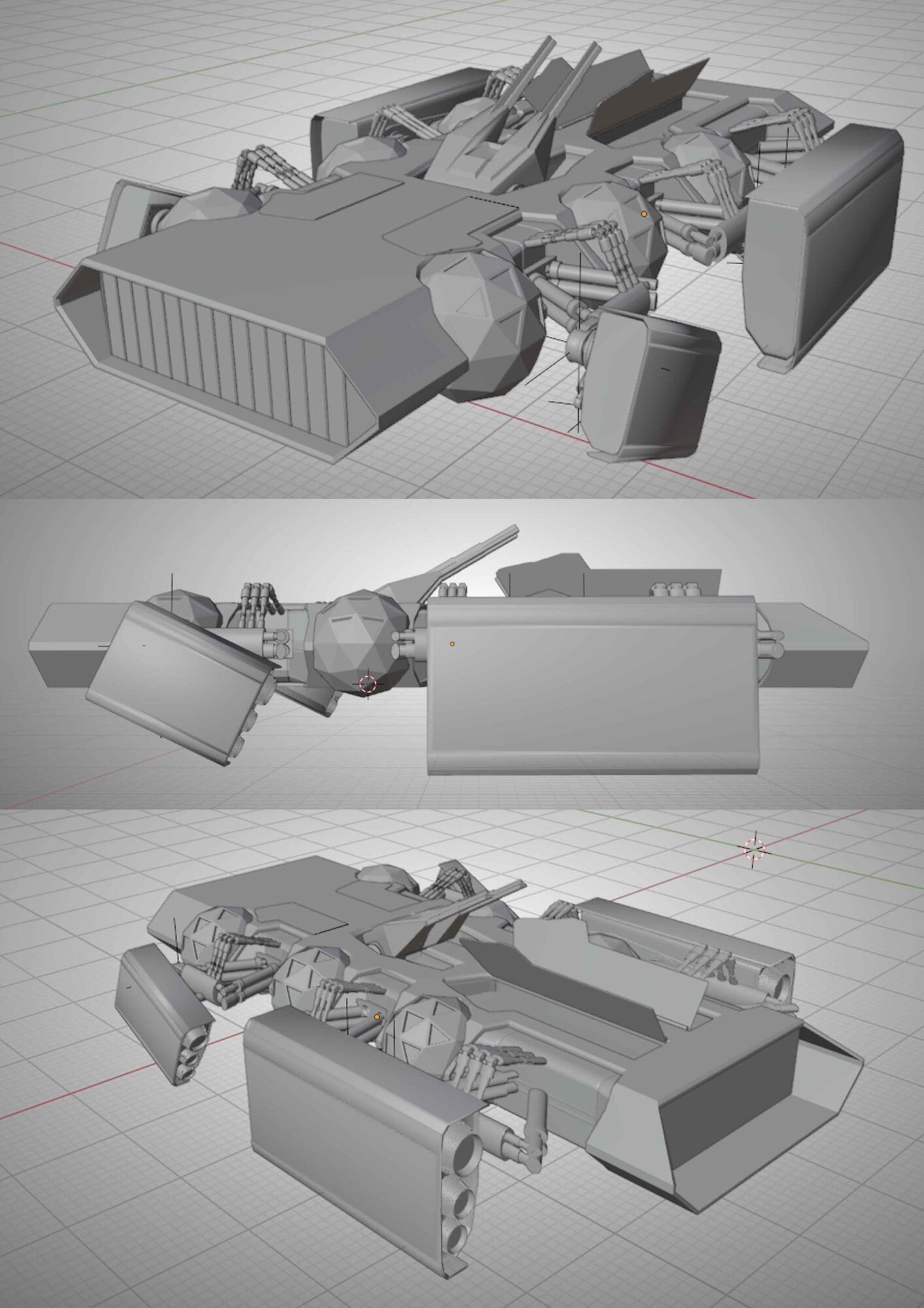 modelisation blender vaisseau de reconnaissance.jpg