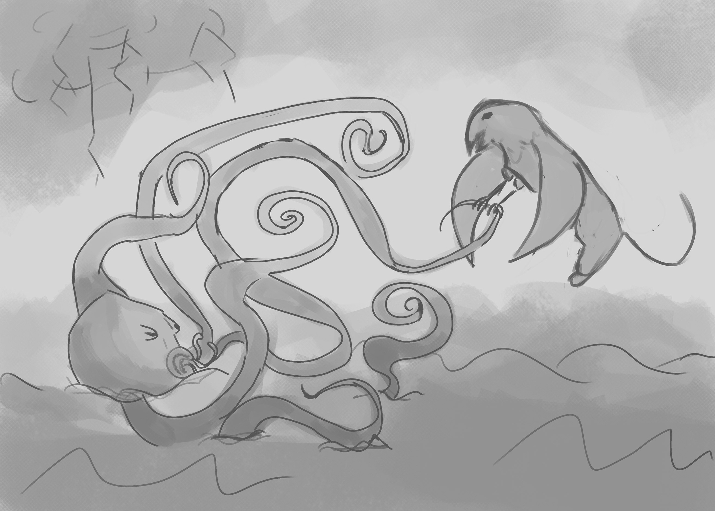 challenge 18 kraken vs griffon croquis 2.jpg