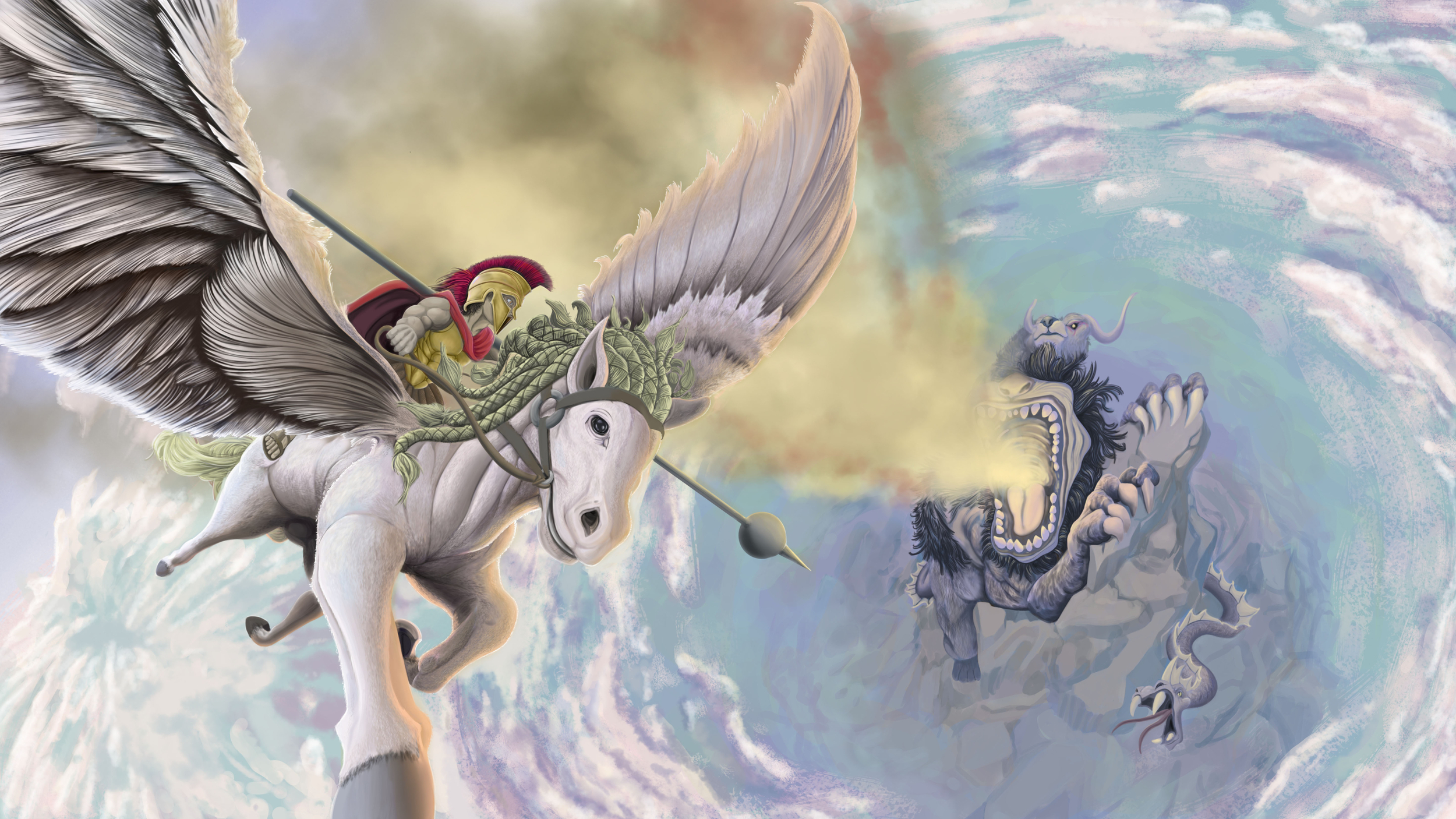 Challenge digital painting challenge 18- pégase-chimère- WIP 3.jpg