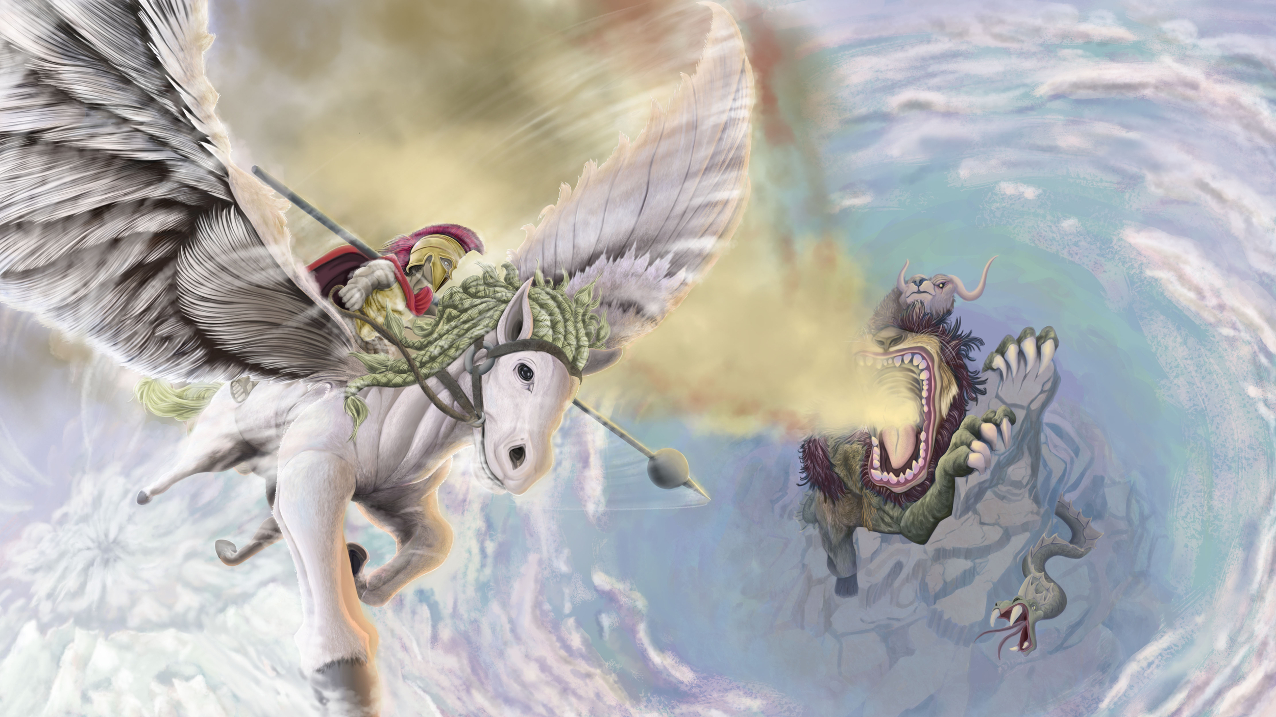 Challenge digital painting challenge 18- pégase-chimère- WIP 6.jpg