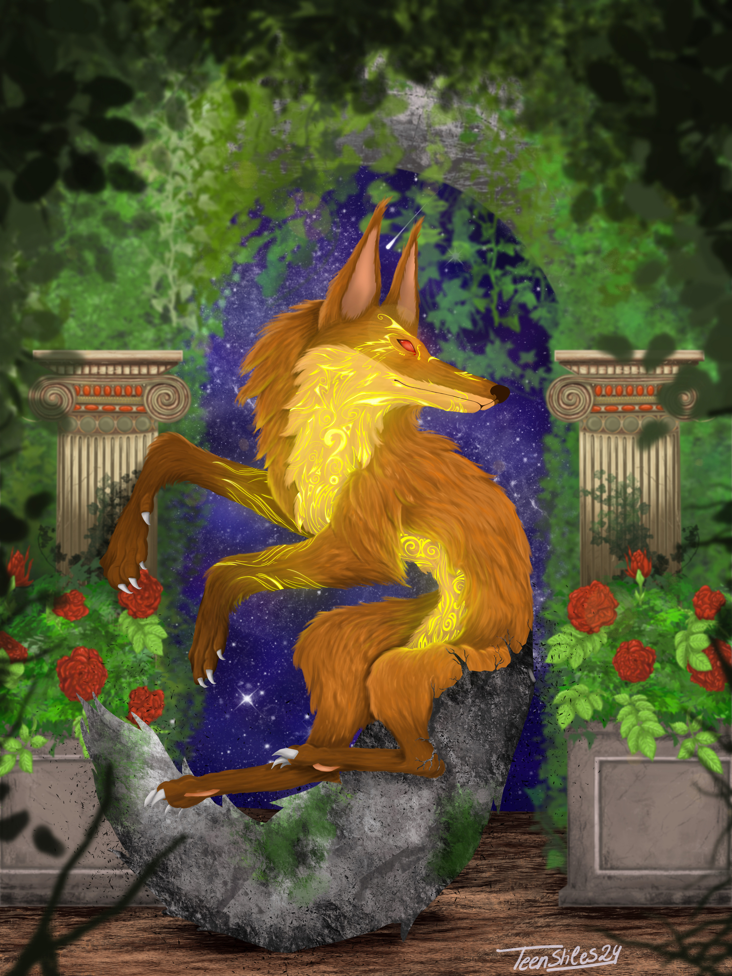 Défi myhtologie - Le renard de Teumesse1.jpg