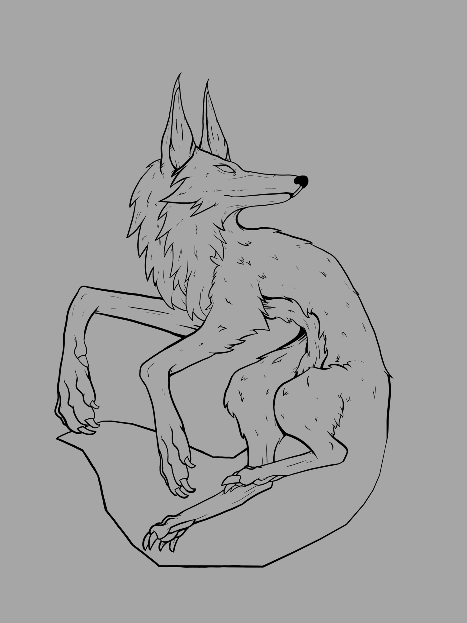 Défi myhtologie - Le renard de Teumesse croquis 2.jpg