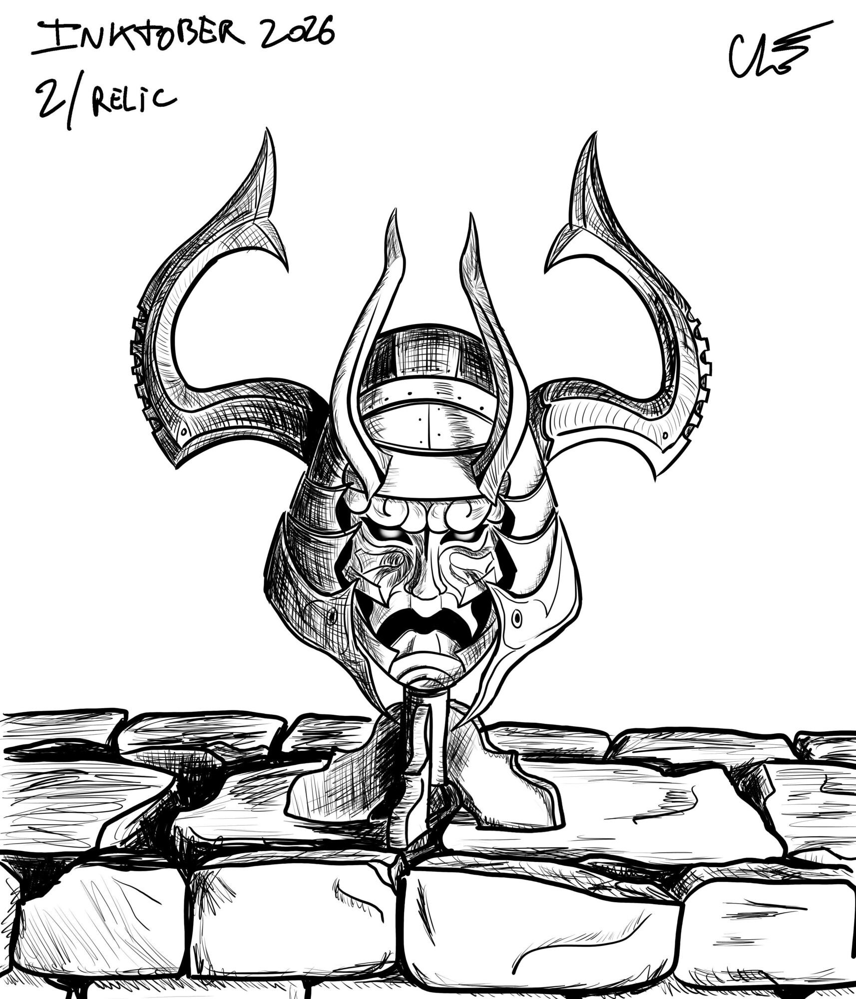 Inktober 2026 - 02 - relic.jpg